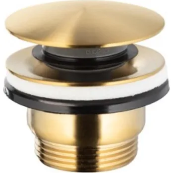 Sifon KFA Armatura 660-320-31 - Umyvadlová výpusť CLICK-CLACK pr. 6,6 cm zlatá