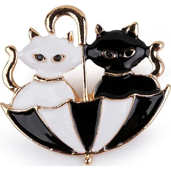 Brož Brož malířská paleta, kočky v deštníku