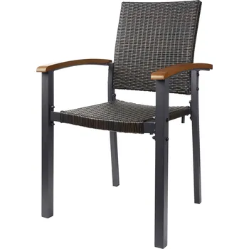 LIVARNO home Stohovatelná židle Valencia, hnědá