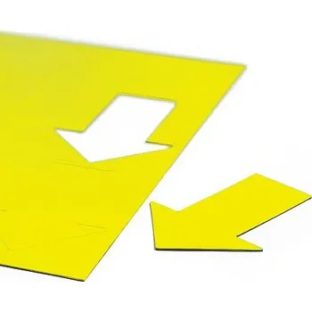 Dekorativní magnet Magnetické šipky žluté, sada 8 ks