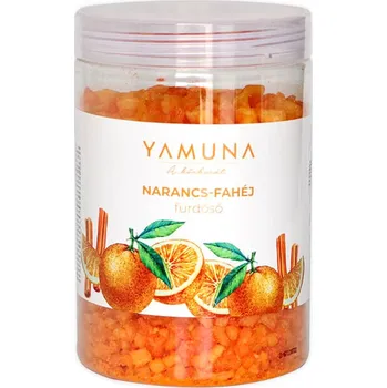 Koupelová sůl Yamuna Pomerančovo-skořicová mořská sůl do koupele 1kg