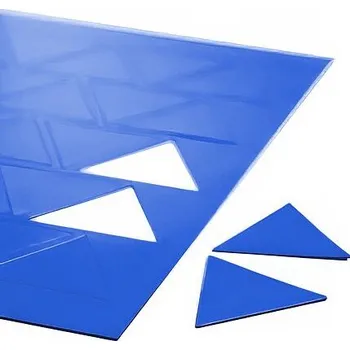 Dekorativní magnet Magnetické trojúhelníky modré, sada 25 ks