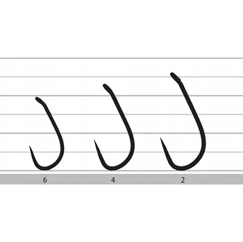 Rybářský háček Jaxon OWNER C7 CARP DOWN BL 6 Háčky černé NSB