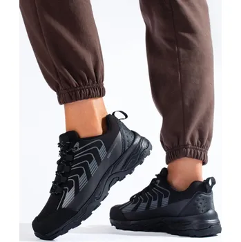 Dámská zimní obuv Dámské trekkingové boty DK Softshell černé