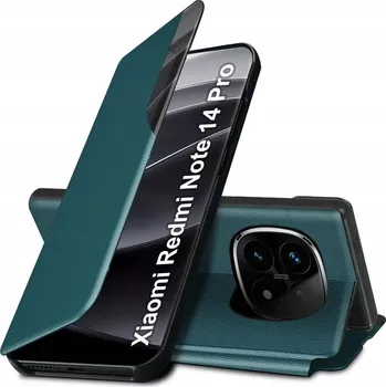 Pouzdro na mobilní telefon Pouzdro s klopou Koanni pro Xiaomi Redmi Note 14 Pro+ 5G, Redmi Note 14 Pro 5G, zelené