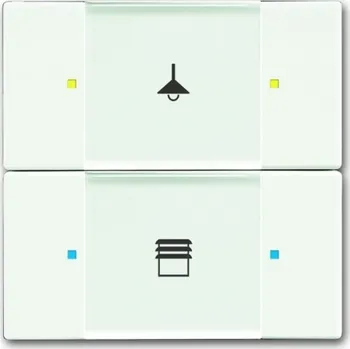 vypínač Prvek ovládací 2-/4násobný ABB Future linear, Busch-axcent 2CKA006116A0216 mechová bílá