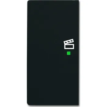 vypínač Kryt 2násobný levý, symbol "scény" ABB Future linear, Busch-axcent 2CKA006220A0626 mechová černá