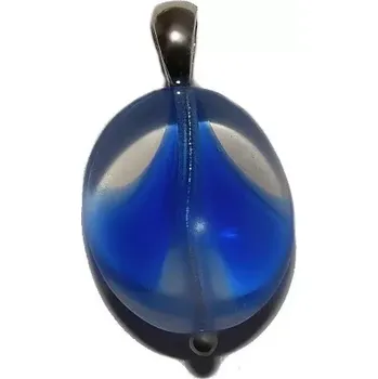 Přívěsek Stříbrný přívěsek modrý korálek - AKCE (Stříbrný přívěsek s korálkem)