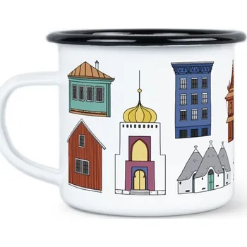 Kempingové nádobí Plecháček Domy kolem světa