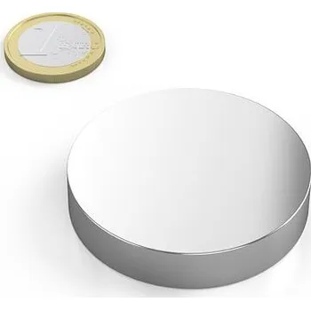Dekorativní magnet Neodymový magnet kotouč Ø 50 mm, v. 10 mm, síla 33 kg