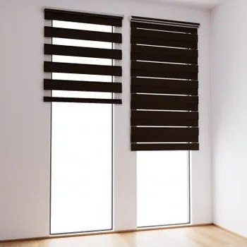 Roleta Roleta Den a Noc na panoramatické okno Čokoládová