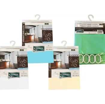 Sprchový závěs SPRCHOVÝ ZÁVĚS CLANAX SOLID 180X200CM