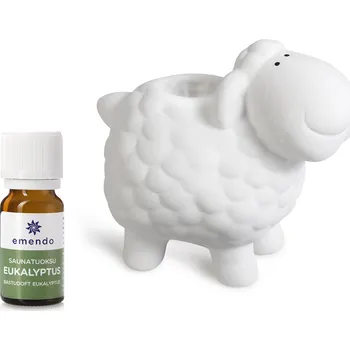 Aroma lampa Aroma lampa ovečka bílá + vonný olej Eukalyptus, 10 ml