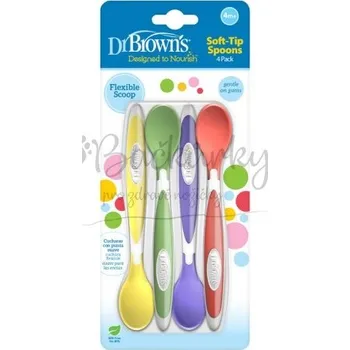 Dr. Brown's Lžičky s měkkým koncem, 4 ks 4M+ (TF009-P3)