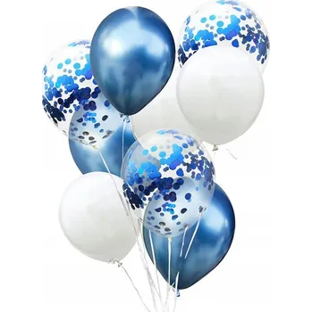 Balónek Zářivý chrom, BALÓNKY S KONFETAMI a dokonalá granátová barva F8b