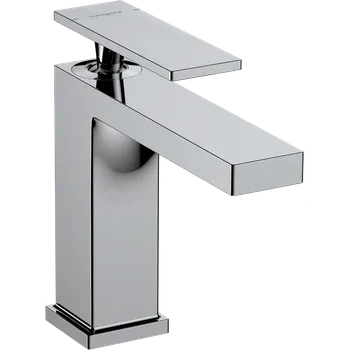 Vodovodní baterie Hansgrohe Tecturis E Páková umyvadlová baterie 110 EcoSmart+ s odtokovou soupravou s táhlem, chrom 73010000
