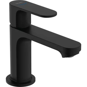 Vodovodní baterie Hansgrohe Rebris S stojánkový ventil 80 s páčkovou rukojetí pro studenou nebo předem nastavenou vodu bez odtokové soupravy, matná černá 72503670