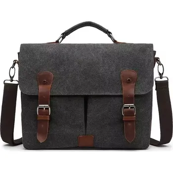 Canvasio plátěná canvas taška Dolsine Černá 11L