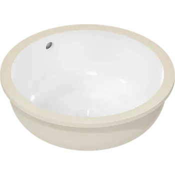 Umyvadlo Hansgrohe Xuniva S umyvadlo pro spodní montáž 350/350 bez otvoru pro baterii, s přepadem, bílá 60151450