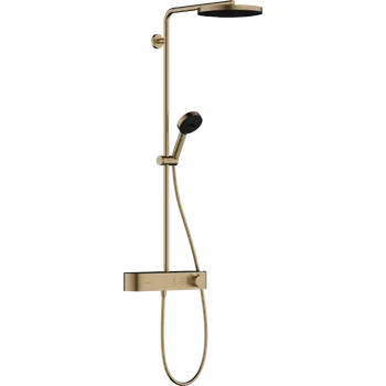 Vodovodní baterie Hansgrohe Pulsify S Showerpipe 260 1jet se ShowerTablet Select 400, kartáčovaný bronz 24220140