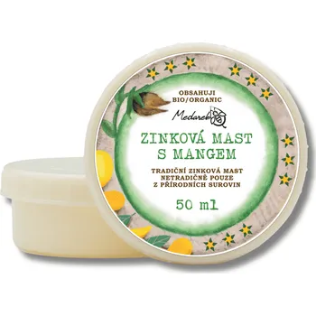 Medarek | Zinková mast s mangovým máslem Objem: 50 ml děti • pro citlivou pokožku • mangové máslo • bez umělých aromat