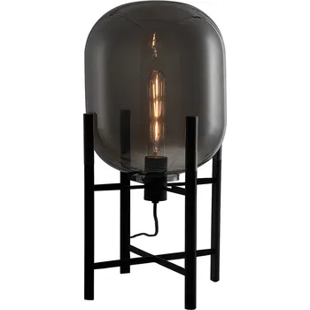 Lampička ITALUX FL-82321-1A-S Maversa stolní lampa 1xE27 V500mm černá, kouřová