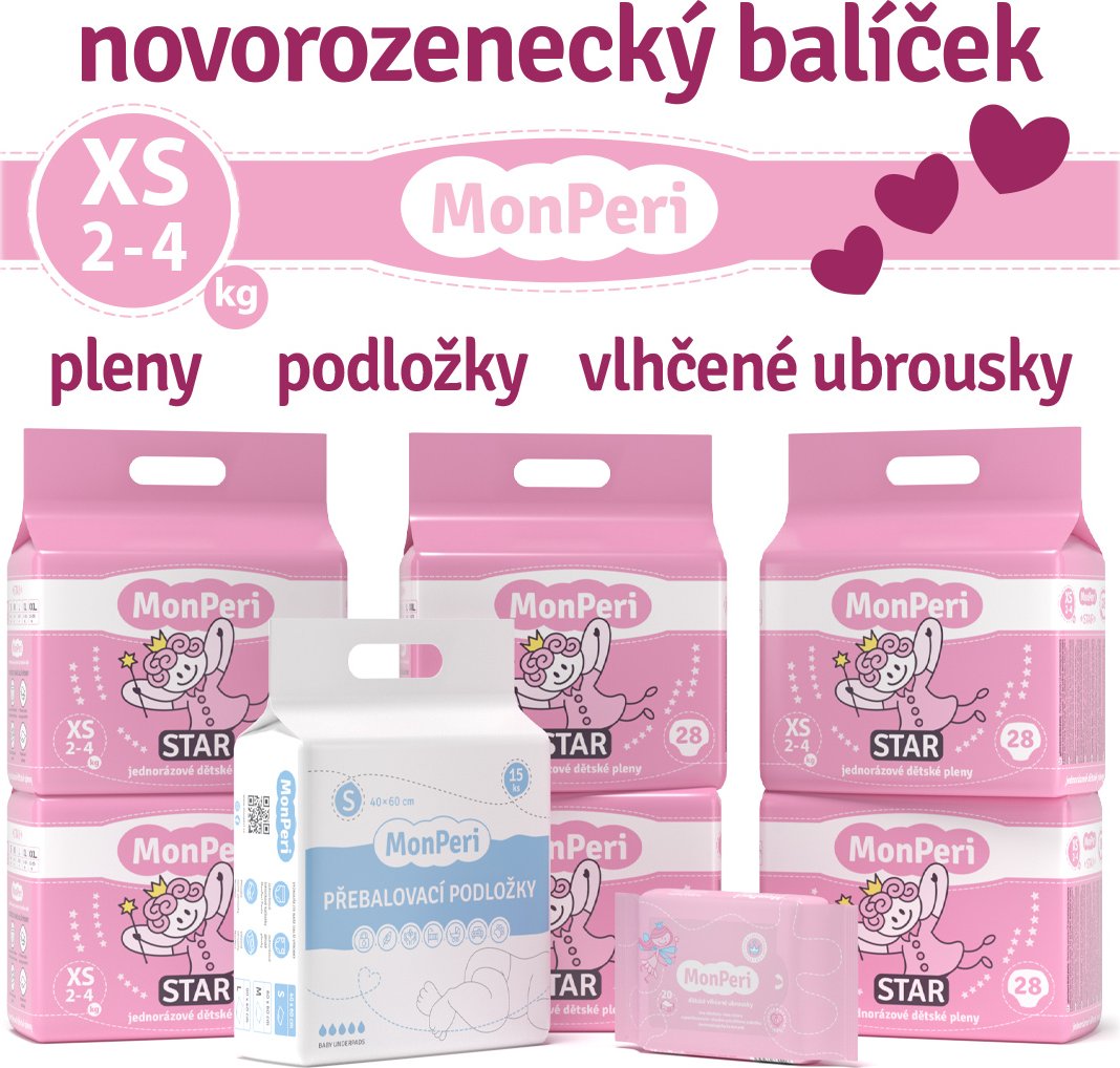 Monperi Novorozenecký balíček