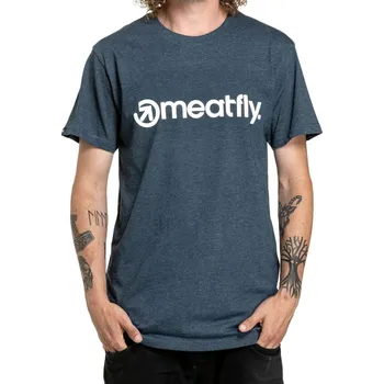 Pánské tričko Pánské triko Meatfly Joe Navy Heather 25/26