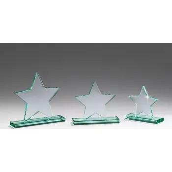 Skleněná plaketa hvězda v dárkové krabičce 68012