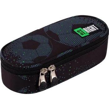 Penál Penál oválný Football, rozměry: 230 x 105 x 55 mm