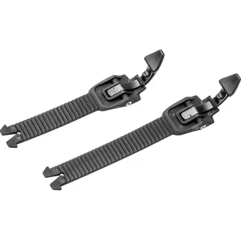 Moto obuv sada pásku přezek pro boty COROZAL/BELIZE, ALPINESTARS (černé, sada 2 ks)