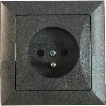 Elektrická zásuvka Begli nástěnná Elektrická Zásuvka černá