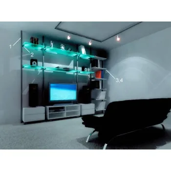 Nábytkové kování Podpěra pro skleněné police XLA-US02C XL-US01-S200