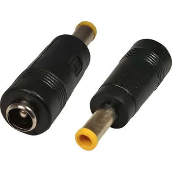 Elektrický konektor Přechodka napájecí konektor, se středovým pinem HSWA 5.5 x 2.1 mm na 5.0 x 3.0 mm se středovým pinem 1.1 mm