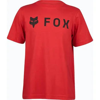 Chlapecké tričko Dětské/Juniorské Triko Fox Youth Absolute Ss Tee Flame Red 31818-122 25/26