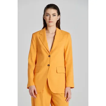Dámské sako SAKO GANT REG STRETCH LINEN BLAZER MEDAL YELLOW