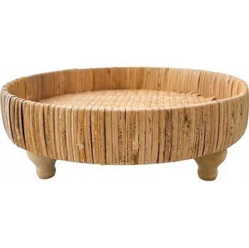 DEKORATIVNÍ PODNOS BOHO na nožičkách pro servírování, dekorace do bytu 30 cm