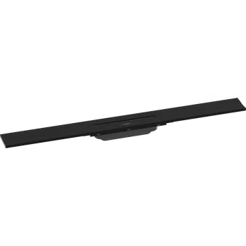 Odvodňovací žlab Hansgrohe RainDrain Flex Vrchní sada sprchového žlabu 800, zkracovatelný, pro instalaci ke stěně, matná černá 56051670