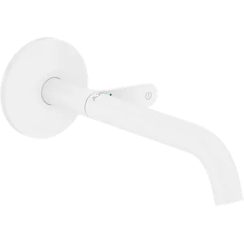 Vodovodní baterie AXOR One umyvadlová baterie pod omítku montáž na stěnu Select s výtokem 220 mm, matná bílá 48112700