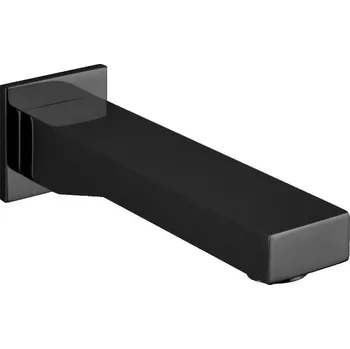 Vodovodní baterie Alpi - Nástěnný vanový výtok 156 mm, černá matná AC226NE