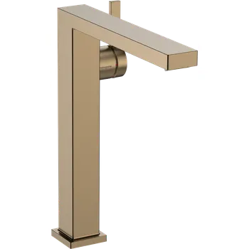 Vodovodní baterie Hansgrohe Tecturis E Páková umyvadlová baterie 240 Fine CoolStart EcoSmart+ pro umyvadlové mísy bez odtokové soupravy, kartáčovaný bronz 73072140