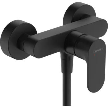 Vodovodní baterie Hansgrohe Rebris S - Páková sprchová baterie na stěnu, matná černá 72640670