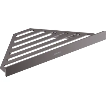 Koupelnový nábytek Hansgrohe AddStoris Košík do rohu, kartáčovaný černý chrom 41741340