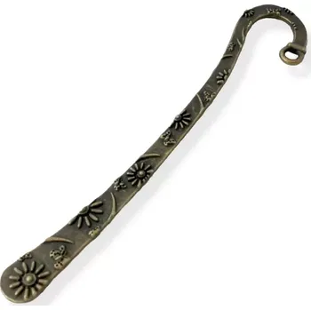 Výtvárné potřeby Kovová záložka do knihy starozlatá - 10 ks