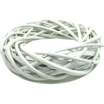 Základ na věnec proutěný bílý 15cm - 1 ks