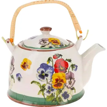 Konvice na čaj Manu tea Čajová konvice se sítkem 900 ml - macešky