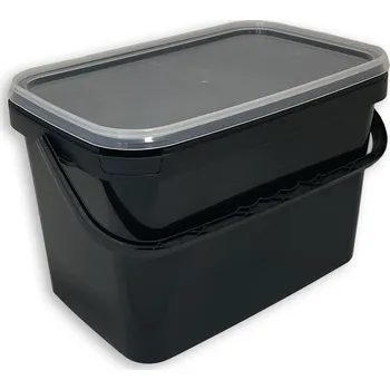 Zednická nádoba CADOX - Kbelík obdélníkový černý - 5,8l