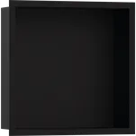 Hansgrohe XtraStoris Individual Výklenek do stěny matná černá s designovým rámem 300/300/100, matná černá 56098670