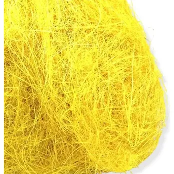 Dekorační sisal žlutý - 1 balení
