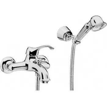 Vodovodní baterie Faris Colonial - Vanová baterie nástěnná, rozteč 150 mm, komplet, chrom-zlato 7000.20